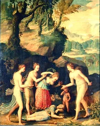 Venere piangente per la morte di Adone